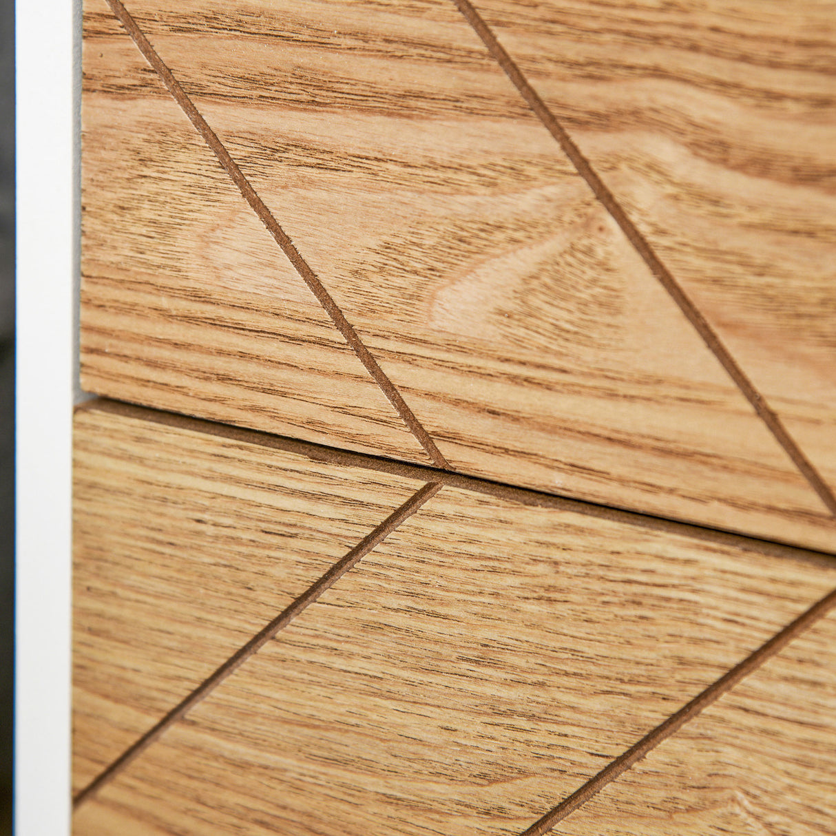 easycomfort easycomfort comodino in legno 2 cassetti stile scandinavo bianco e legno 40x30x555cm ean 8054111849753