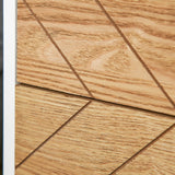 easycomfort easycomfort comodino in legno 2 cassetti stile scandinavo bianco e legno 40x30x555cm ean 8054111849753