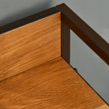 easycomfort easycomfort cassettiera 4 cassetti in tessuto e ripiano rigido 58x29x78.5cm legno