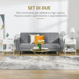 easycomfort easycomfort comodino moderno set 2 pezzi con cassetto e ripiano aperto per camera da letto e soggiorno in mdf e acciaio 45x40x60cm bianco