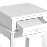 easycomfort easycomfort comodino con cassetto in legno bianco 40x35x60cm ean 8054111842914