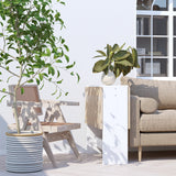 easycomfort easycomfort tavolo da pranzo moderno salvaspazio bianco rovere 103x76x73.5cm ean 8054111847971