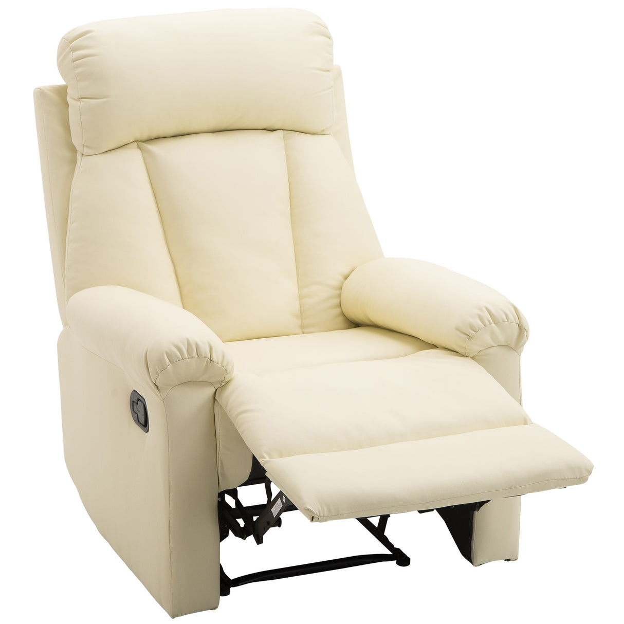 easycomfort easycomfort poltrona relax classica con schienale reclinabile e poggiapiedi crema ean 8055776912981