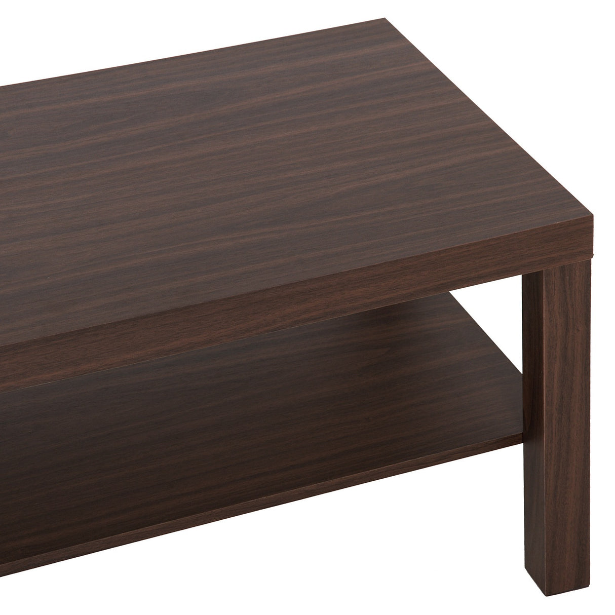 easycomfort easycomfort tavolino basso in legno da soggiorno noce 90x45x40.5cm ean 8054111845045