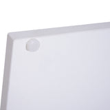 easycomfort easycomfort tavolino salotto design moderno 2 ripiani design moderno legno bianco 40x40x43cm ean 8054111841382