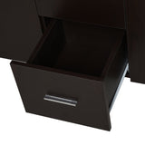 easycomfort easycomfort credenza con 2 ante 3 cassetti e 3 ripiani in legno scuro ean 8054111848381