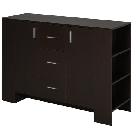 easycomfort easycomfort credenza con 2 ante 3 cassetti e 3 ripiani in legno scuro ean 8054111848381