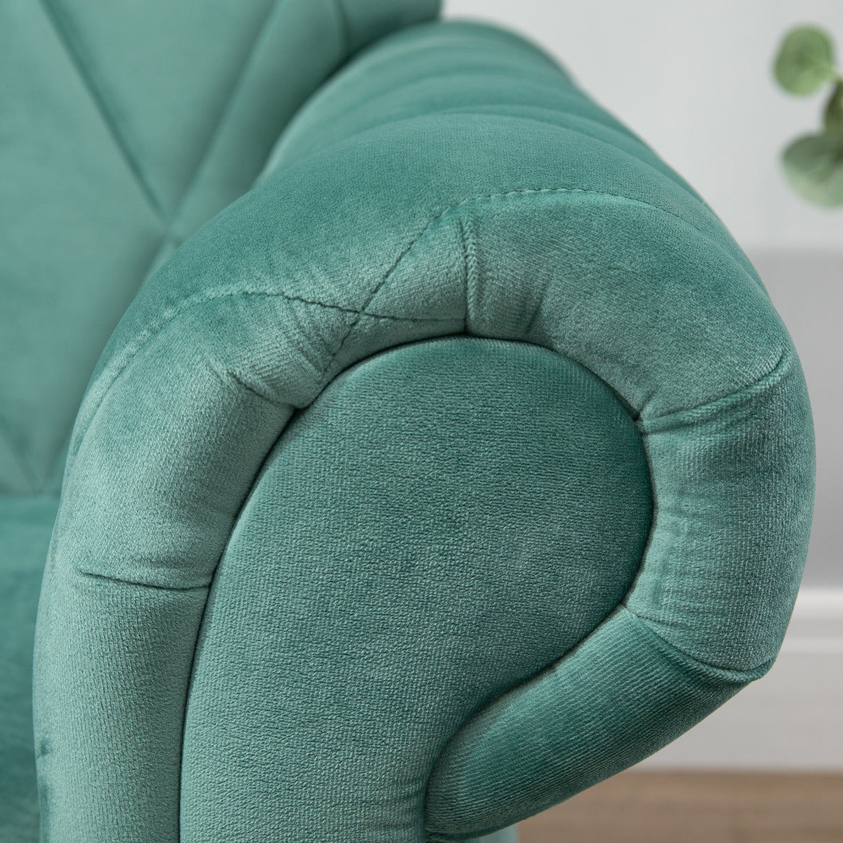 easycomfort easycomfort divano 2 posti in legno e velluto verde design vintage 148 x 72 x 76cm ean 8055776916224