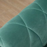 easycomfort easycomfort divano 2 posti in legno e velluto verde design vintage 148 x 72 x 76cm ean 8055776916224
