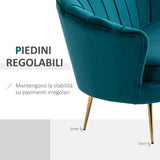 easycomfort easycomfort divano vintage 2 posti in stile industrial chic in velluto verde ean 8055776912905