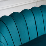 easycomfort easycomfort divano vintage 2 posti in stile industrial chic in velluto verde ean 8055776912905