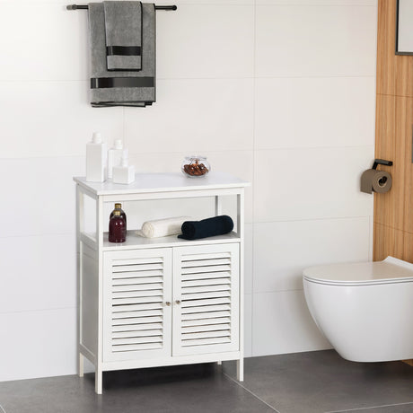 easycomfort easycomfort mobiletto da bagno impermeabile con 2 ripiani e armadietto mdf bianco ean 8054144130613