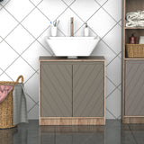 easycomfort easycomfort armadietto sottolavabo in mdf con ritaglio per lavandino con 2 ante e 2 mensole regolabili 60 x 30 x 60 cm ean 8054111847827