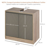 easycomfort easycomfort armadietto sottolavabo in mdf con ritaglio per lavandino con 2 ante e 2 mensole regolabili 60 x 30 x 60 cm ean 8054111847827
