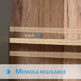 easycomfort easycomfort armadietto sottolavabo in mdf con ritaglio per lavandino con 2 ante e 2 mensole regolabili 60 x 30 x 60 cm ean 8054111847827