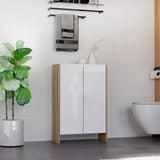 easycomfort easycomfort armadietto a due ante per ingresso bagno o camera in legno rovere e bianco ean 8054111847759