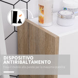 easycomfort easycomfort armadietto a due ante per ingresso bagno o camera in legno rovere e bianco ean 8054111847759