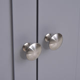 easycomfort easycomfort mobile sotto lavabo bagno con taglio a u armadietto 2 ante con mensola regolabile in mdf 60x30x60cm bianco grigio