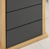 easycomfort easycomfort mobiletto a colonna per il bagno bambu e legno grigio 18 x 18 x 75cm ean 8054111841115