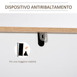 easycomfort easycomfort mobile salvaspazio bagno in legno bianco mobile a colonna con armadietti e cassetto 39x30x180cm ean 8054144139265