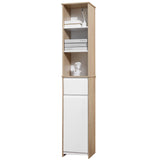 easycomfort easycomfort scaffale bagno con ripiani salvaspazio in legno bianco