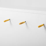 easycomfort easycomfort mobiletto bagno pensile con specchiera e ripiani regolabili 54x15x55cm bianco