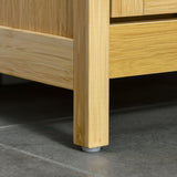 easycomfort easycomfort mobiletto bagno con cesto multiuso per bucato e giocattoli in mdf e bambu 40x30x86 5cm