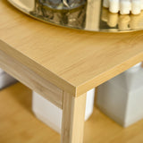 easycomfort easycomfort mobiletto bagno con cesto multiuso per bucato e giocattoli in mdf e bambu 40x30x86 5cm