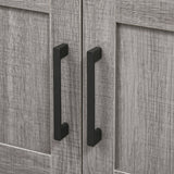 easycomfort easycomfort mobile sottolavabo con armadietto a 2 ante e ripiani in legno 60x30x60cm grigio