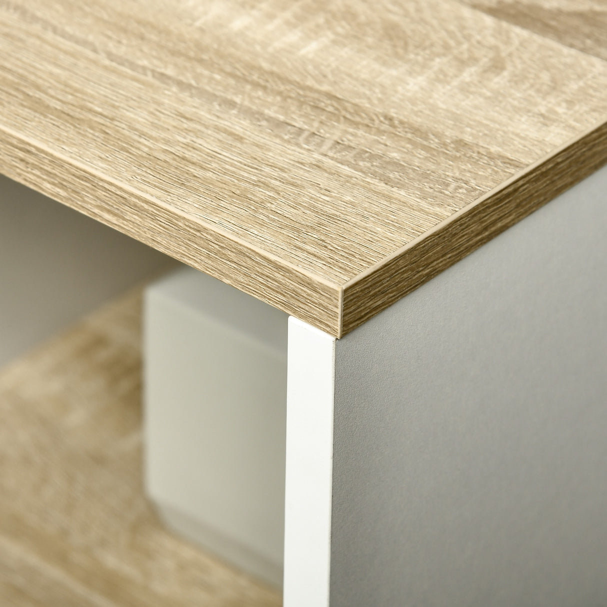 easycomfort easycomfort mobile bagno sottolavabo con armadietto e 2 mensole in legno truciolare 77 x 45 x 60cm bianco e color legno