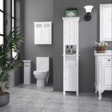 easycomfort easycomfort mobile bagno con porta carta igienica e armadietto in legno mdf 21 5x17 8x66 5cm bianco