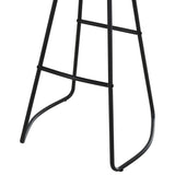 easycomfort easycomfort set 2 sgabelli alti da bar stile industriale in acciaio nero e legno ean 8055776915043