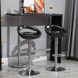 easycomfort easycomfort set 2 sgabelli da bar girevoli con poggiapiedi altezza regolabile nero ean 8054144139012