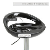 easycomfort easycomfort set 2 sgabelli da bar girevoli con poggiapiedi altezza regolabile nero ean 8054144139012