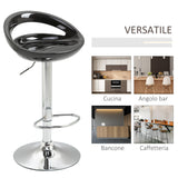 easycomfort easycomfort set 2 sgabelli da bar girevoli con poggiapiedi altezza regolabile nero ean 8054144139012