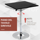 easycomfort easycomfort tavolo quadrato regolabile in altezza per bar soggiorno cucina ean 8054144131962