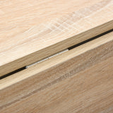 easycomfort easycomfort tavolo consolle a ribalta con vano mensola tavolino da salotto e cucina pieghevole salvaspazio color legno e bianco 118x80x72cm ean 8054144135571