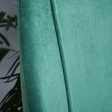 easycomfort easycomfort set 2 sedie moderne e imbottite da salotto soggiorno cucina sala da pranzo verde e oro