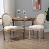 easycomfort easycomfort set 2 sedie imbottite per soggiorno stile vintage retro in legno e tessuto 49x56x96cm bianco