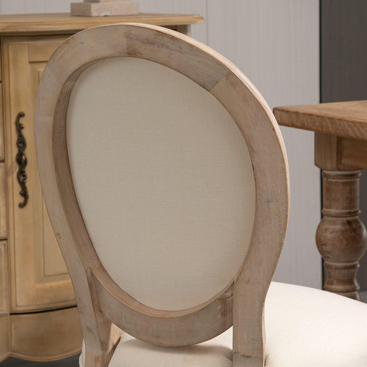 easycomfort easycomfort set 2 sedie imbottite per soggiorno stile vintage retro in legno e tessuto 49x56x96cm bianco