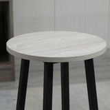 easycomfort easycomfort set da bar 6 pezzi con 4 sgabelli da bar e 2 tavoli alti in legno truciolato e acciaio per cucina e soggiorno grigio