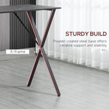 easycomfort easycomfort bancone bar e tavolo alto stile moderno industriale effetto marmo tavolo in legno e acciaio 120x60x102 cm nero