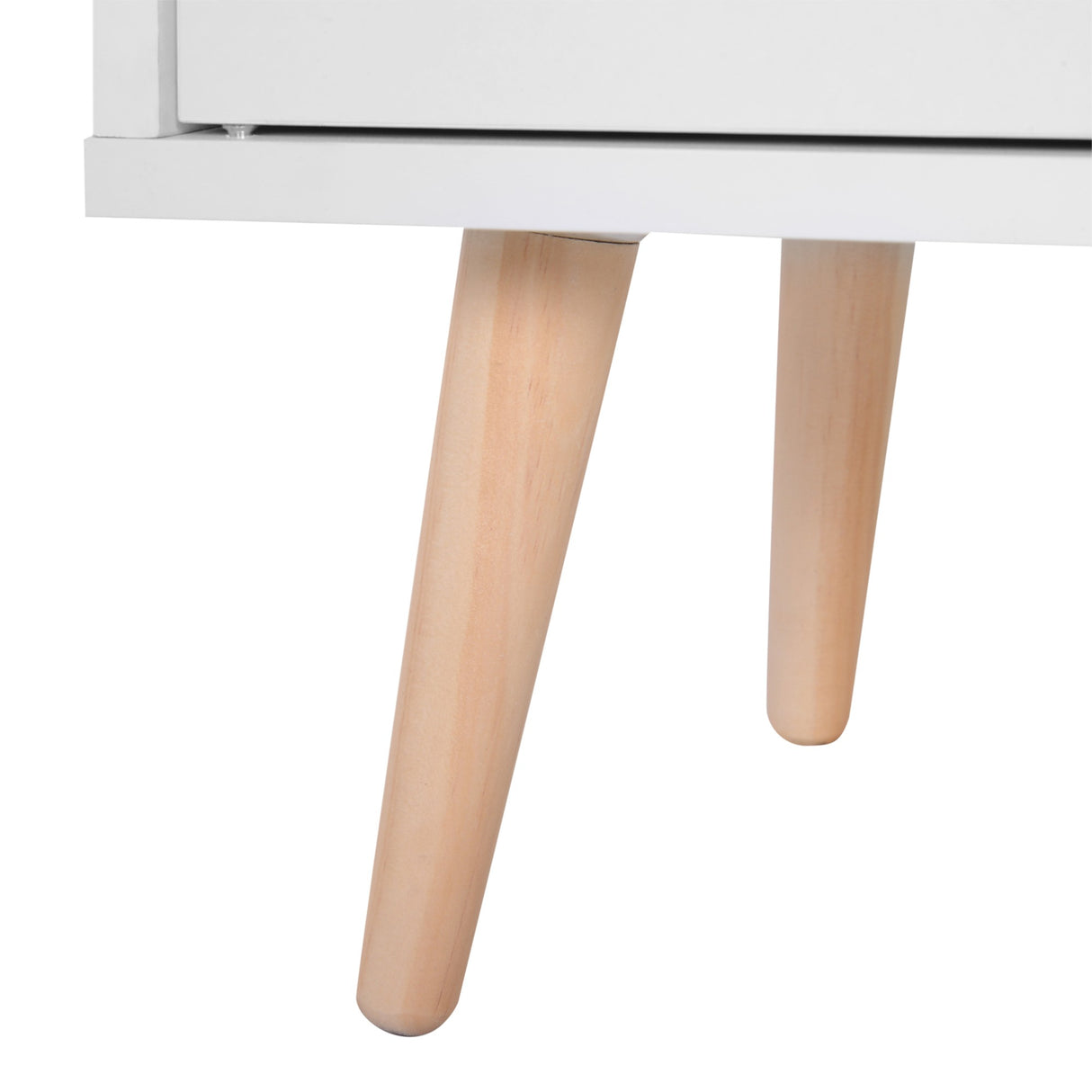 easycomfort easycomfort mobiletto con piedini in legno di pino bianco 80 x 29.5 x 96cm ean 8054111848046