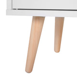 easycomfort easycomfort mobiletto con piedini in legno di pino bianco 80 x 29.5 x 96cm ean 8054111848046