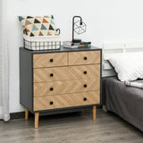 easycomfort easycomfort cassettiera per camera da letto in legno stile vintage industriale ean 8054111849449