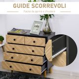 easycomfort easycomfort cassettiera per camera da letto in legno stile vintage industriale ean 8054111849449