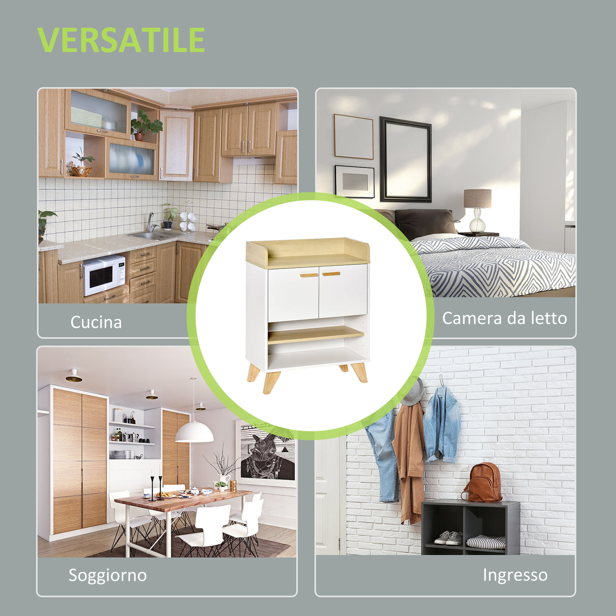 easycomfort easycomfort mobiletto multiuso con armadietto e ripiani aperti mobile da soggiorno cucina ufficio in legno bianco 60x30x78cm