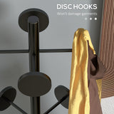 easycomfort easycomfort appendiabiti da terra con portaombrelli e 8 ganci a disco in metallo 34 x 177cm nero