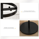 easycomfort easycomfort appendiabiti da terra con portaombrelli e 8 ganci a disco in metallo 34 x 177cm nero