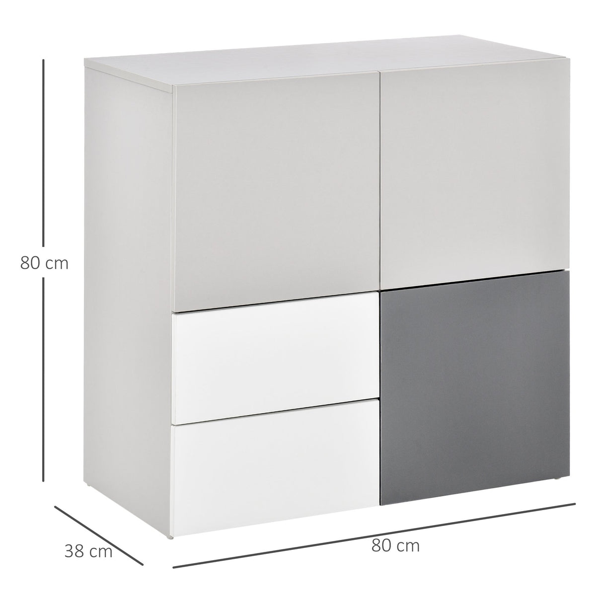 easycomfort easycomfort armadietto multiuso con cassetti e ante mobile soggiorno camera ufficio ean 8054111845472